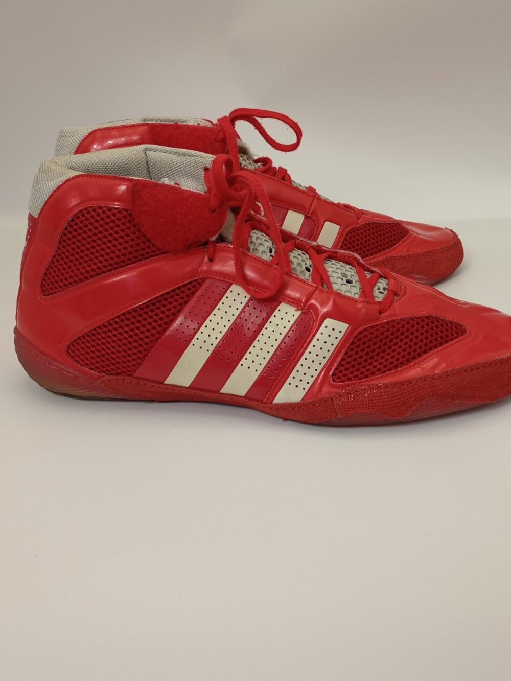 Vintage 2008 Adidas AdiStrike Vaporspeed I Wrestling Shoes Red White Men's 11.5